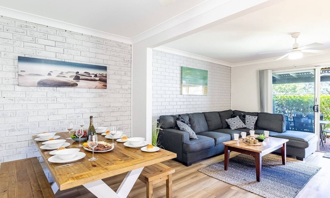 Nelson Bay Apartment | 1/10 Catalina Close - so close to the water