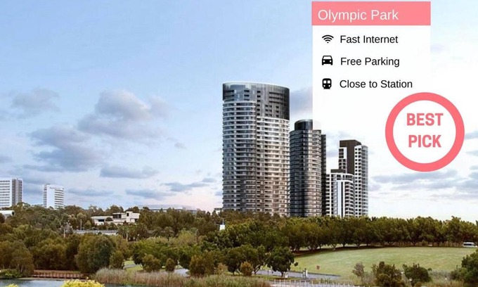 Sydney Olympic Park Apartment | City View 2BR APT @ Olympic Park | FREE PARKING