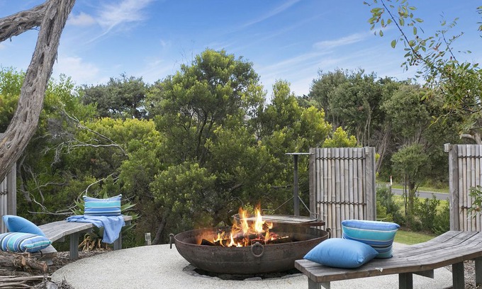 St. Andrews Beach House | Holiday Shacks - Ocean Luxe Retreat - Luxury House with pool, tennis court, fireplace, walk to beach
