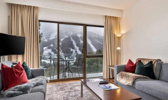 Thredbo Apartment | Lantern 18-Balcony Apartment, nestled in the Snowy Mountains.