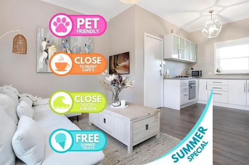 Wollongong CBD Apartment | Luxe Newly Renovated 2 Bed Unit - WALK TO BEACH