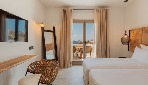 Deluxe Double or Twin Room, Balcony, Sea View