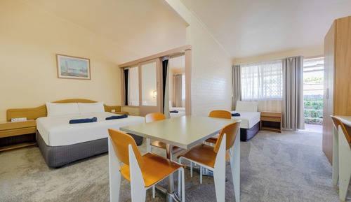 Family Room, Balcony, Courtyard View
