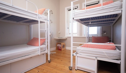 Bed in 4-Bed Female Dormitory with Shared Bathroom