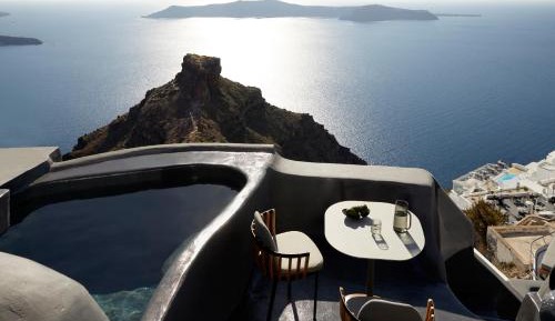 Caldera Room Sunset View with Heated Plunge Pool