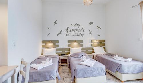Comfortable Triple Room with Back View 