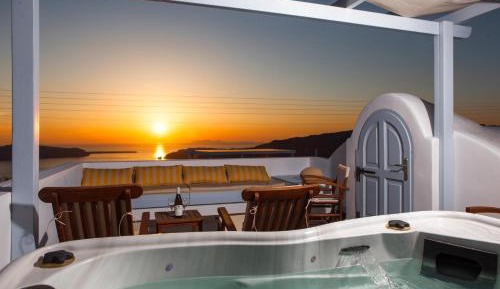 Deluxe Apartment with Outdoor Hot Tub, Caldera and Panoramic Sea View 