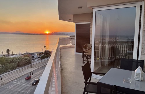 Alimos Apartment | Athens Edem Beach Penthouse, panoramic sea view