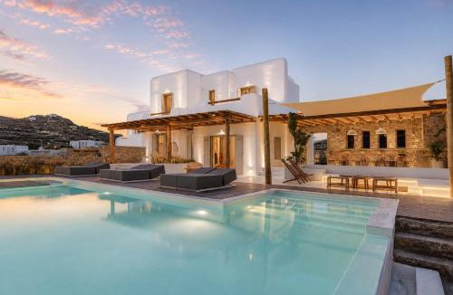 Xilokeratidi Villa | Villa Yasemin - Mykonos Paradise - Views - Pool - Large Garden