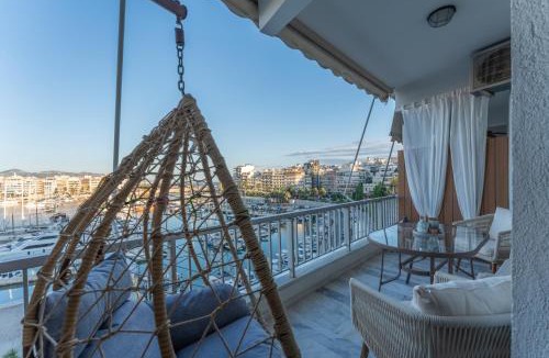 Pasalimani Apartment | Salty Memories Marina Zeas, Piraeus Panoramic View Balcony
