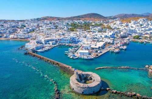 Naxos Town Villa | Naxos City Center Room Economy Quadruple Room Private Balcony City Views