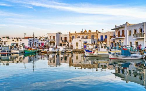 Naxos Town Villa | Naxos City Center Room Economy Quadruple Room Private Balcony City Views