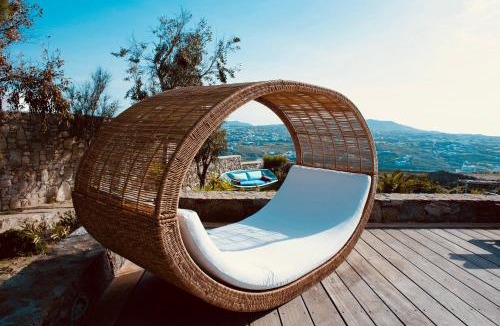Agios Ioannis Villa | Dreamy Boho 5bed Villa with Pool and Ocean View
