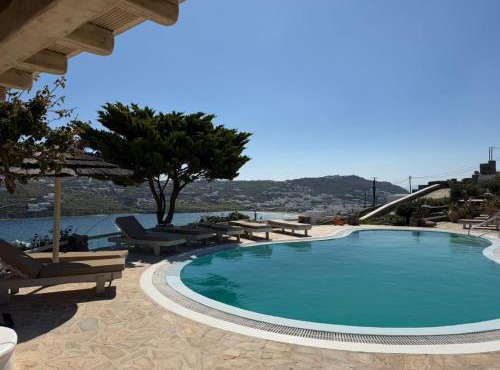 Stylish villa in Ornos with Amazing View &Pool access